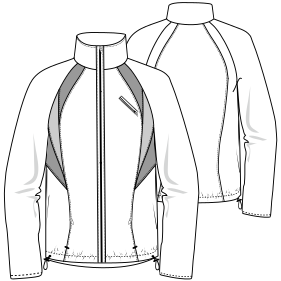 Fashion sewing patterns for MEN Jackets Rain jacket 4682